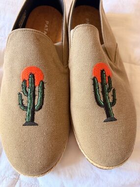 Patara Black Espadrille with Gold Trim